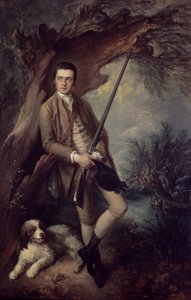 William Poyntz de Midgham y su Perro Ámbar